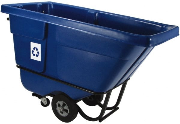 Recycling Container: 1/2 cu yd, Rectangle, Blue MPN:FG130573BLUE