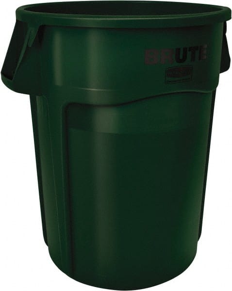 Trash Can: 10 gal, Round, Green MPN:FG261000DGRN