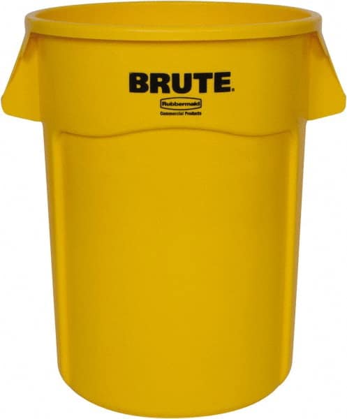 Trash Can: 10 gal, Round, Yellow MPN:FG261000YEL