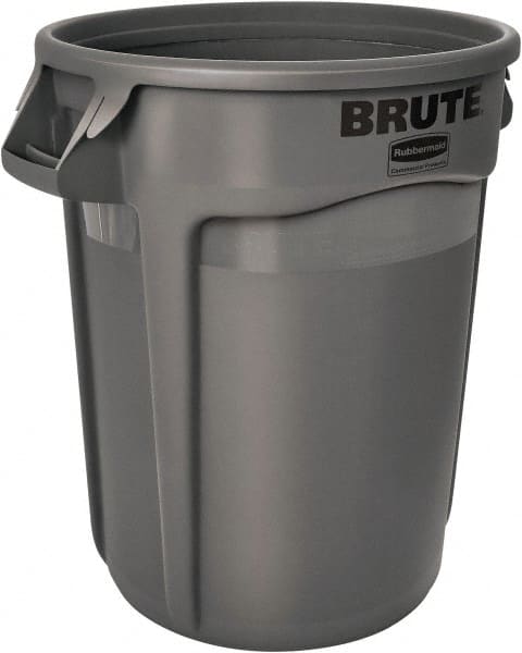 Trash Can: 20 gal, Round, Gray MPN:FG262000GRAY