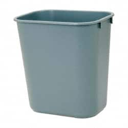 Trash Can: 14 qt, Rectangle, Gray MPN:FG295500GRAY