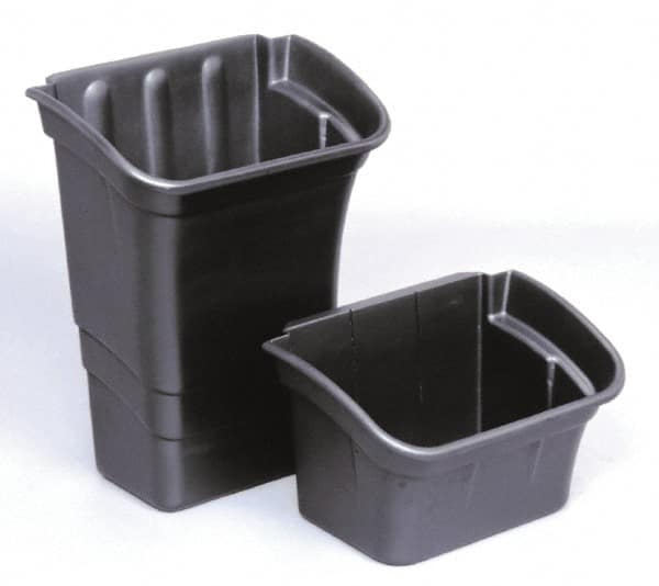 Recycling Container: 4 gal, Rectangle, Black MPN:FG335488BLA