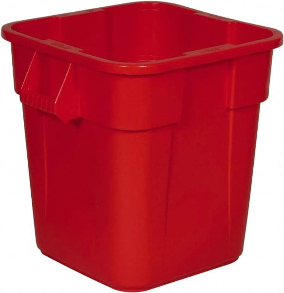 Trash Can: 28 gal, Square, Red MPN:FG352600RED