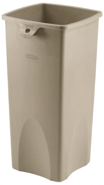 Trash Can: 23 gal, Square, Beige MPN:FG356988BEIG