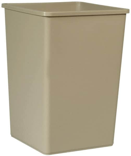 Trash Can: 35 gal, Square, Beige MPN:FG395800BEIG