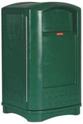 Trash Can: 50 gal, Rectangle, Green MPN:FG396400DGRN