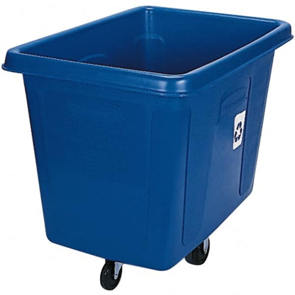 Recycling Container: 16 cu ft, Rectangle, Blue MPN:FG461673BLUE