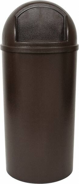 25 Gal Round Brown Trash Can MPN:FG817088BRN