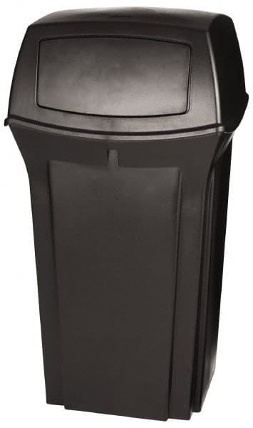 Trash Can: 35 gal, Square, Black MPN:FG843088BLA