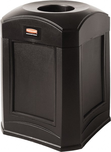 Decorative Trash Can: 35 gal, Square, Black MPN:FG9W0200BLA