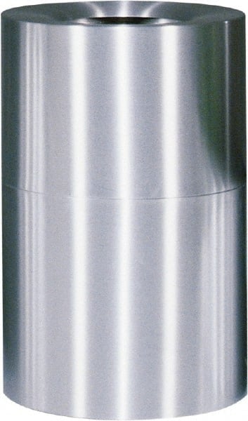 Decorative Trash Can: 55 gal, Round, Gray MPN:FGAOT62SAPL