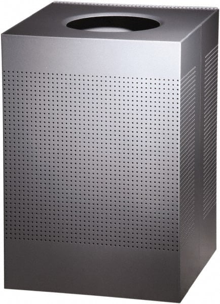 Decorative Trash Can: 40 gal, Square, Gray MPN:FGSC22EPLSM