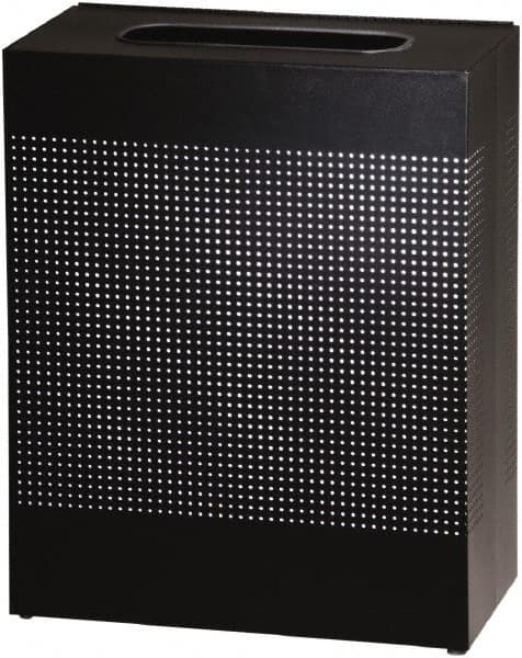 Decorative Trash Can: 22-1/2 gal, Rectangle, Black MPN:FGSR18EPLTBK