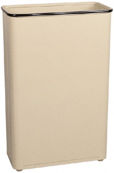 Trash Can: 96 qt, Rectangle, Beige MPN:FGWB96RAL