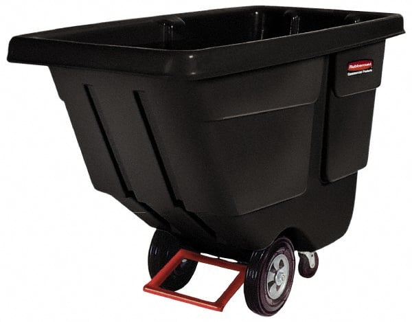 Tilt Dump Truck/Trash Cart/Garbage Collection/Recycling, 1/2 Cubic Yard, Waste Collection, 1250 lbs capacity, Black MPN:FG130400BLA