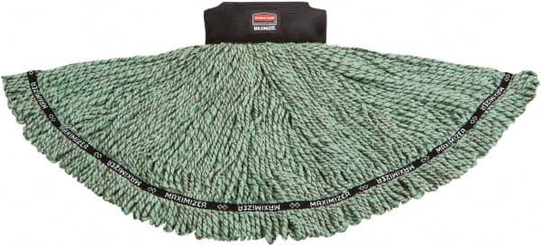 Wet Mop Loop: Clamp Jaw, Medium, Green Mop, Microfiber MPN:1924815