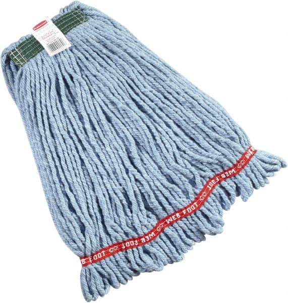 Wet Mop Loop: Side Loading, Medium, Blue Mop, Blended Fiber MPN:FGA21206BL00