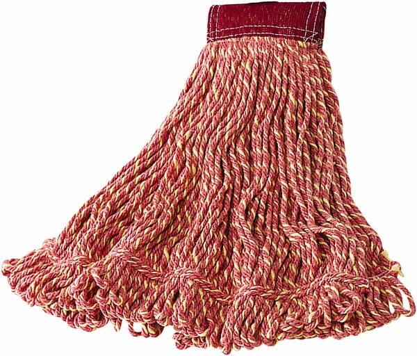 Wet Mop Loop: Side Loading, Medium, Red Mop, Blended Fiber MPN:FGD25206RD00