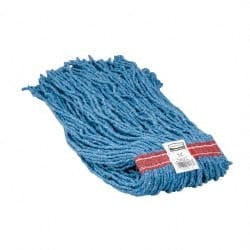 Wet Mop Cut: Screw On & Side Loading, Large, Blue Mop, Blended Fiber MPN:FGF51800BL00