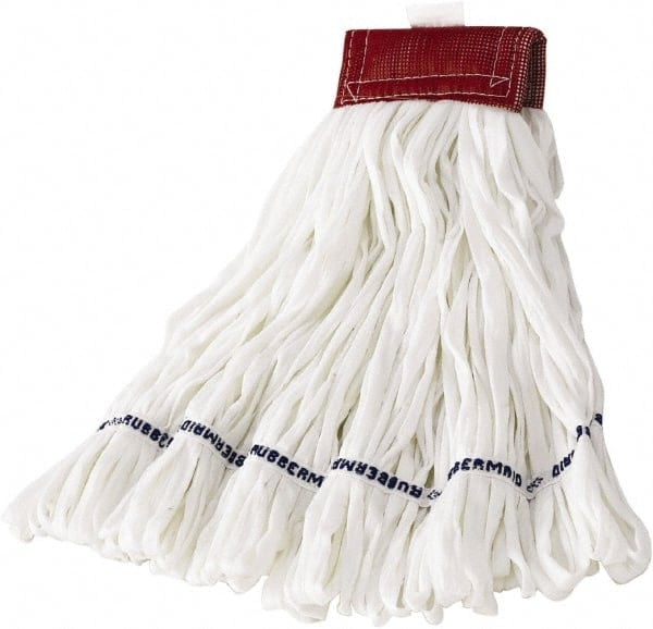 Wet Mop Loop: Clamp Jaw, Medium, White Mop, Blended Fiber MPN:FGT25500WH00