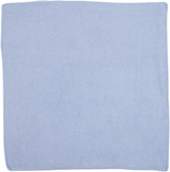 Light Commercial Microfiber Cloth, 16 x 16 inch, Blue, All-Purpose Rag/Towel MPN:1820583