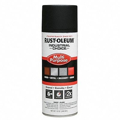 Spray Paint Black Ultra-Flat 12 oz MPN:1676830V