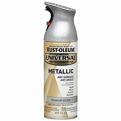 Spray Paint Titanium Silver Gloss 11 oz. MPN:245220