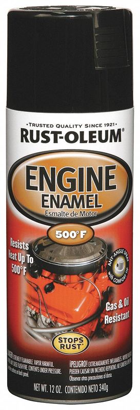 Engine Enamel Gloss Black 12 oz Spray MPN:248932