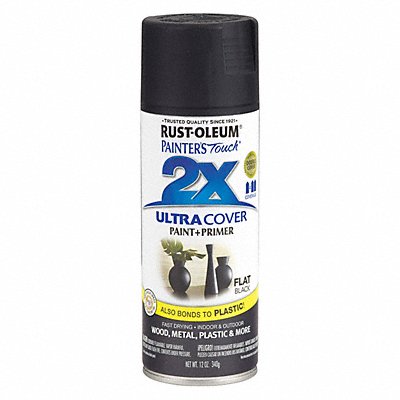 Spray Paint All Purpose Flat Black 12 oz MPN:249127