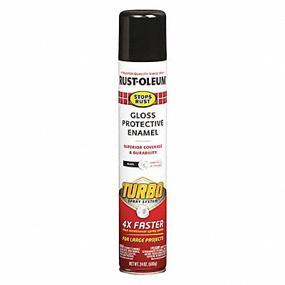 Spray Paint Black Gloss 24 oz. MPN:334128