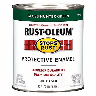 Enamel Paint Hunter Green Solvent MPN:7738502