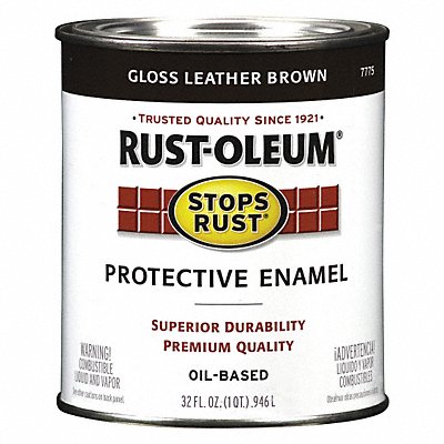 Enamel Paint Leather Brown Solvent MPN:7775502