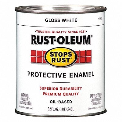 Enamel Paint Semi-Gloss White 1 qt. MPN:7792502