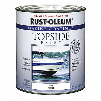 Topside Paint 1 qt White Alkyd MPN:206999