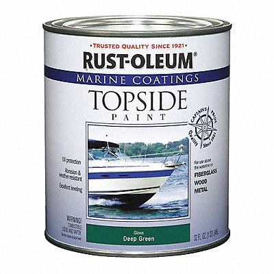 Topside Paint 1 qt Deep Green Alkyd MPN:207007