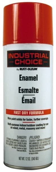 Enamel Spray Paint: Safety Red, Gloss, 12 oz MPN:1660830