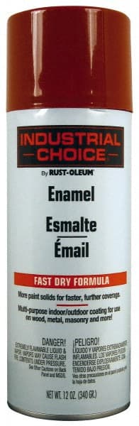 Enamel Spray Paint: Banner Red, Gloss, 16 oz MPN:1666830