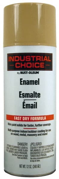 Enamel Spray Paint: Beige, Gloss, 12 oz Can MPN:1671830