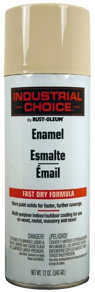 Enamel Spray Paint: Almond, Gloss, 16 oz MPN:1672830