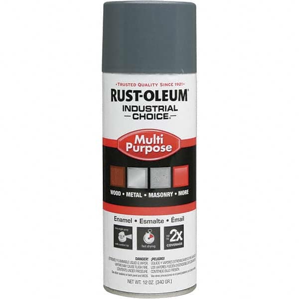 Enamel Spray Paint: Universal Gray, Gloss, 16 oz MPN:1686830V