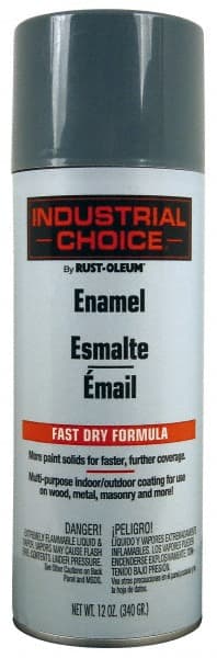 Enamel Spray Paint: Machinery Gray, Gloss, 16 oz MPN:202214