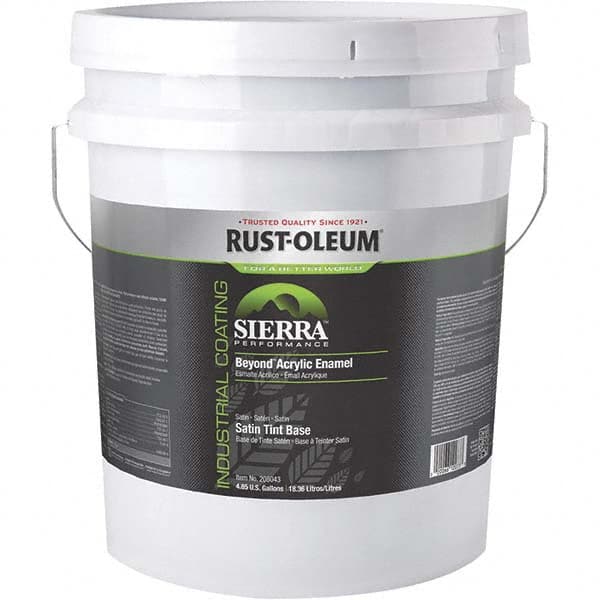 Industrial Enamel Paint: 50 gal, Satin, Tint Base MPN:208043