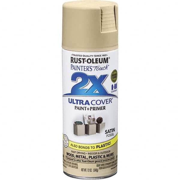 Enamel Spray Paint: Fossil, Satin, 12 oz MPN:334067