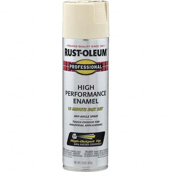 Rustproof Enamel Spray Paint: Almond, Gloss, 15 oz MPN:7570838