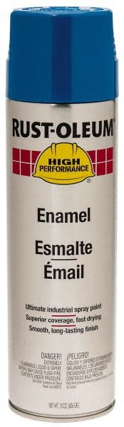 Enamel Spray Paint: Safety Blue, Gloss, 15 oz MPN:V2124838