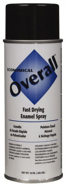 Enamel Spray Paint: Black, Gloss, 10 oz MPN:V2402830V