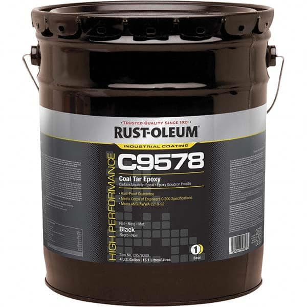 Protective Coating: 5 gal Can, Gloss Finish, Black MPN:C9578380