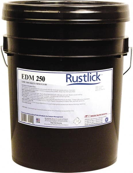 RUSTLICK EDM-250 SUPERIOR DIELECTRIC FLUID 5 GAL PAIL MPN:72050