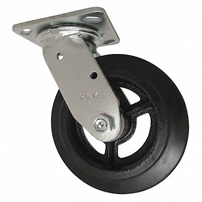 Swivel w/6x2 Rubber on Iron Wheel MPN:46-RIR-0620-S