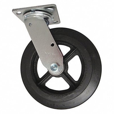 Swivel w/8x2 Rubber on Iron Wheel MPN:46-RIR-0820-S